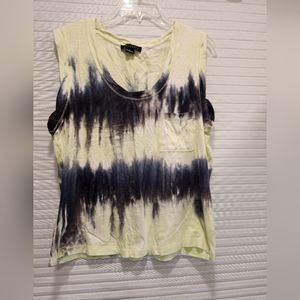 Sanctuary Tie-Dye Women's Top - Black and Green